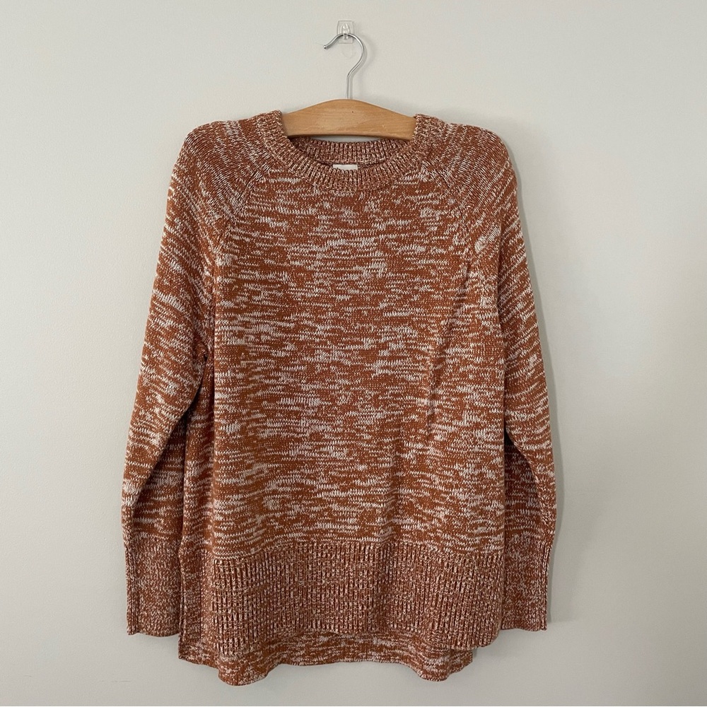 A New Day | heathered rust crewneck sweater